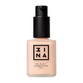 3INA MAKEUP - Multifunctional Foundation Primes and Conceals - Medium Coverage - Natural Matte Finish - Long Lasting & Hydrating Formula - Vegan - The 3 in 1 Foundation 206 Beige