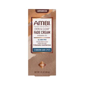 AMBI Even & Clear Fade Cream 1oz [Hydroquinone-Free] - STUBBORN DARK SPOTS