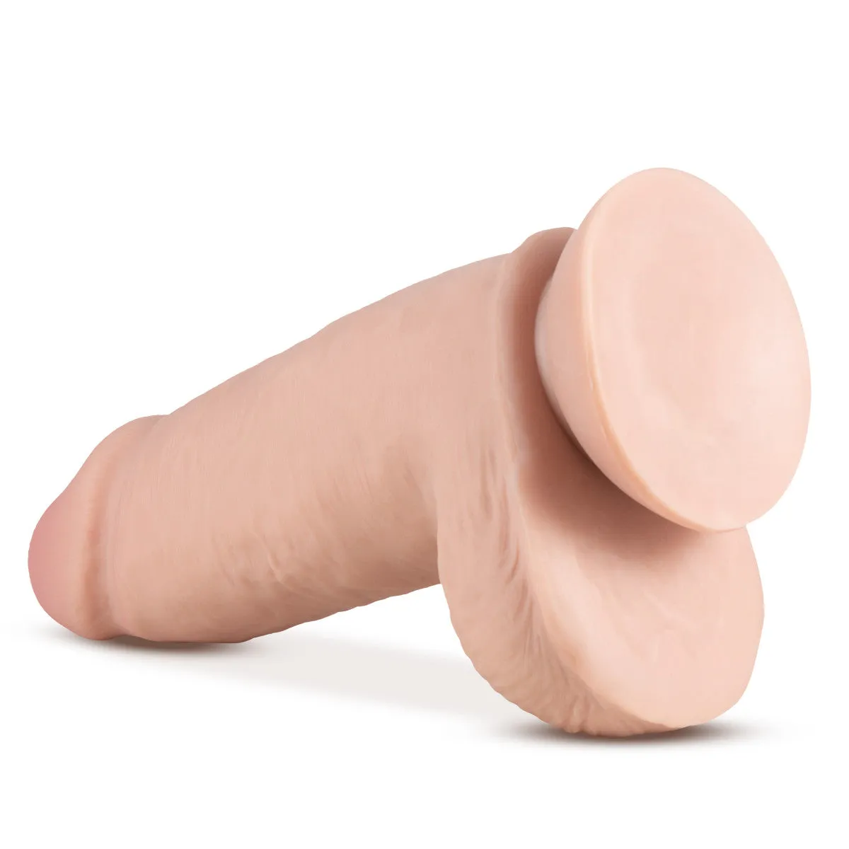 Au Naturel By Blush® | Realistic Vanilla 10-Inch Long Dildo With Balls & Suction Cup Base