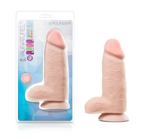 Au Naturel By Blush® | Realistic Vanilla 10-Inch Long Dildo With Balls & Suction Cup Base