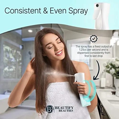 BeautifyBeauties Spray Bottle For Hair – Continuous Mister Spray Bottle