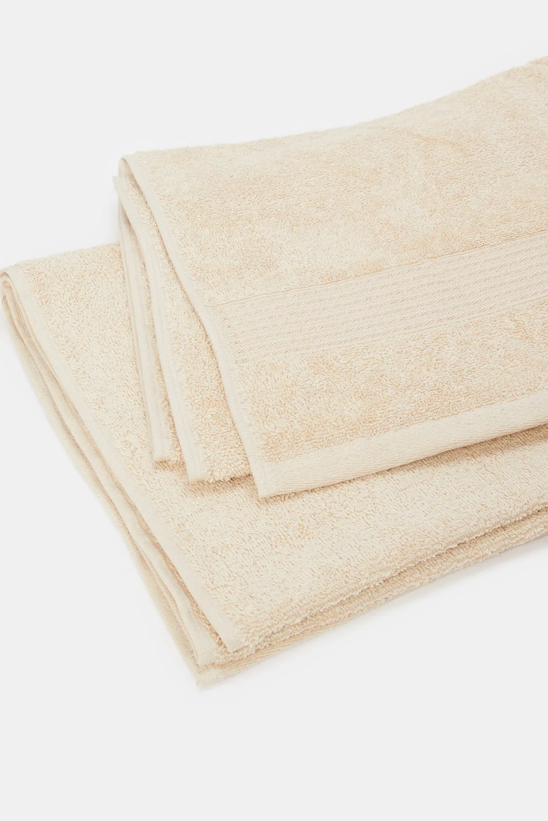 Beige Soft Cotton Beach Towel