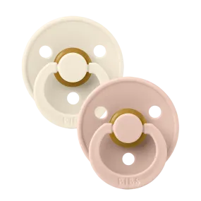 BIBS Pacifier 2 PK Blush/Ivory