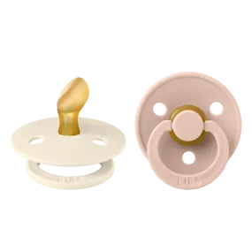 BIBS Pacifier ANATOMICAL Duo - Ivory   Blush