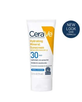 CeraVe Hydrating Mineral Sunscreen SPF 30 75mL