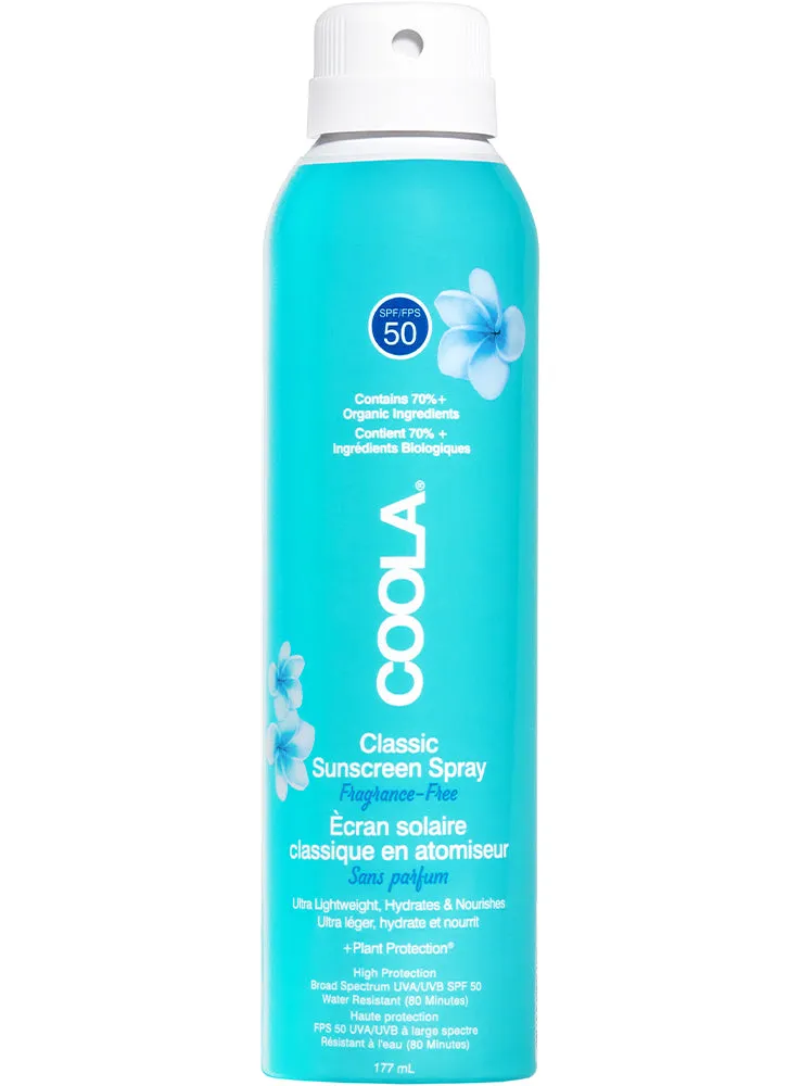 Coola Classic SPF50 Body Spray Unscented