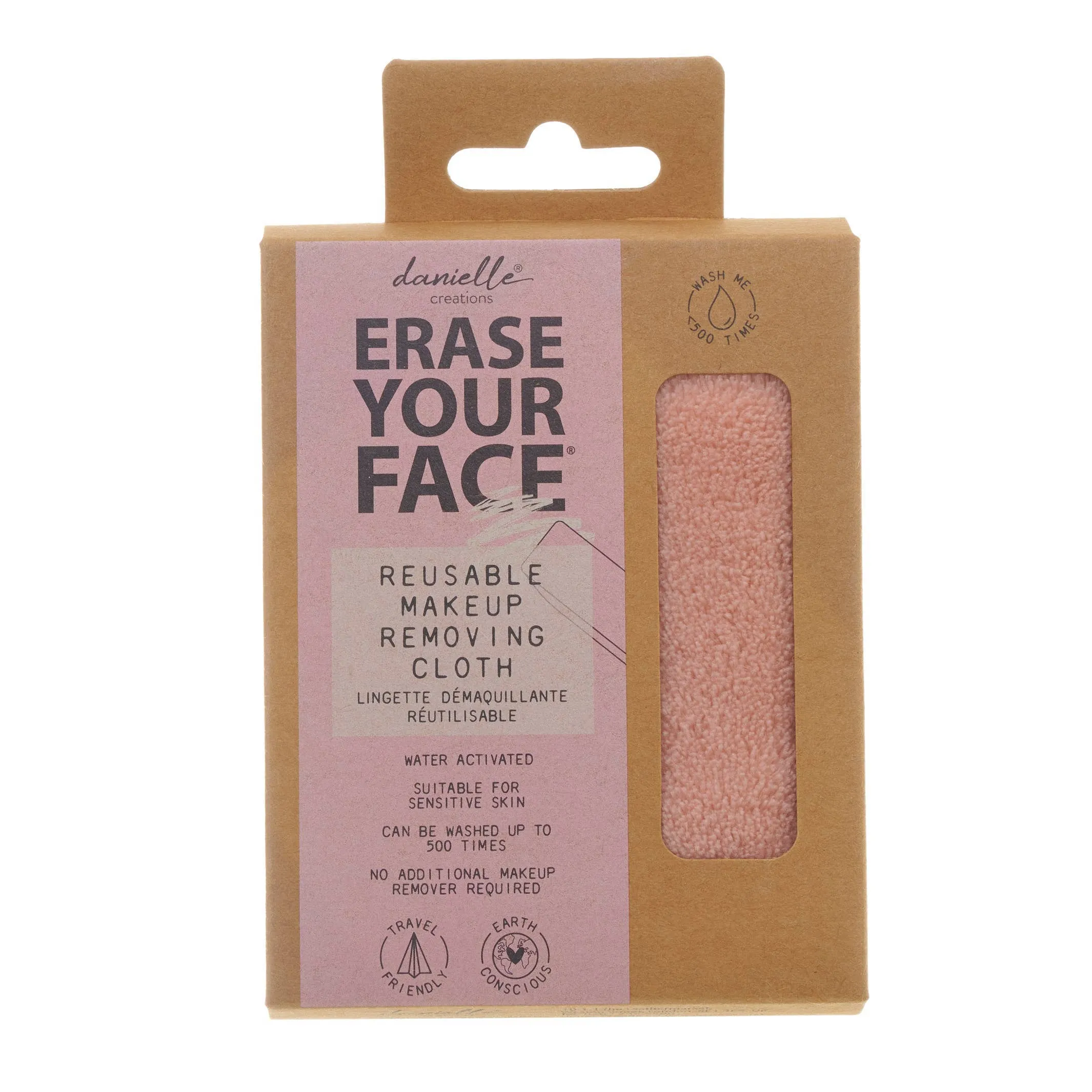 Erase Your Face Makeup Removing Cloth: Pink