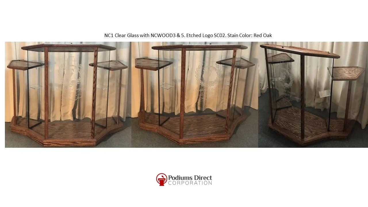 Glass Pulpit NC1/NC1G Prestige WINGED - FREE SHIPPING!