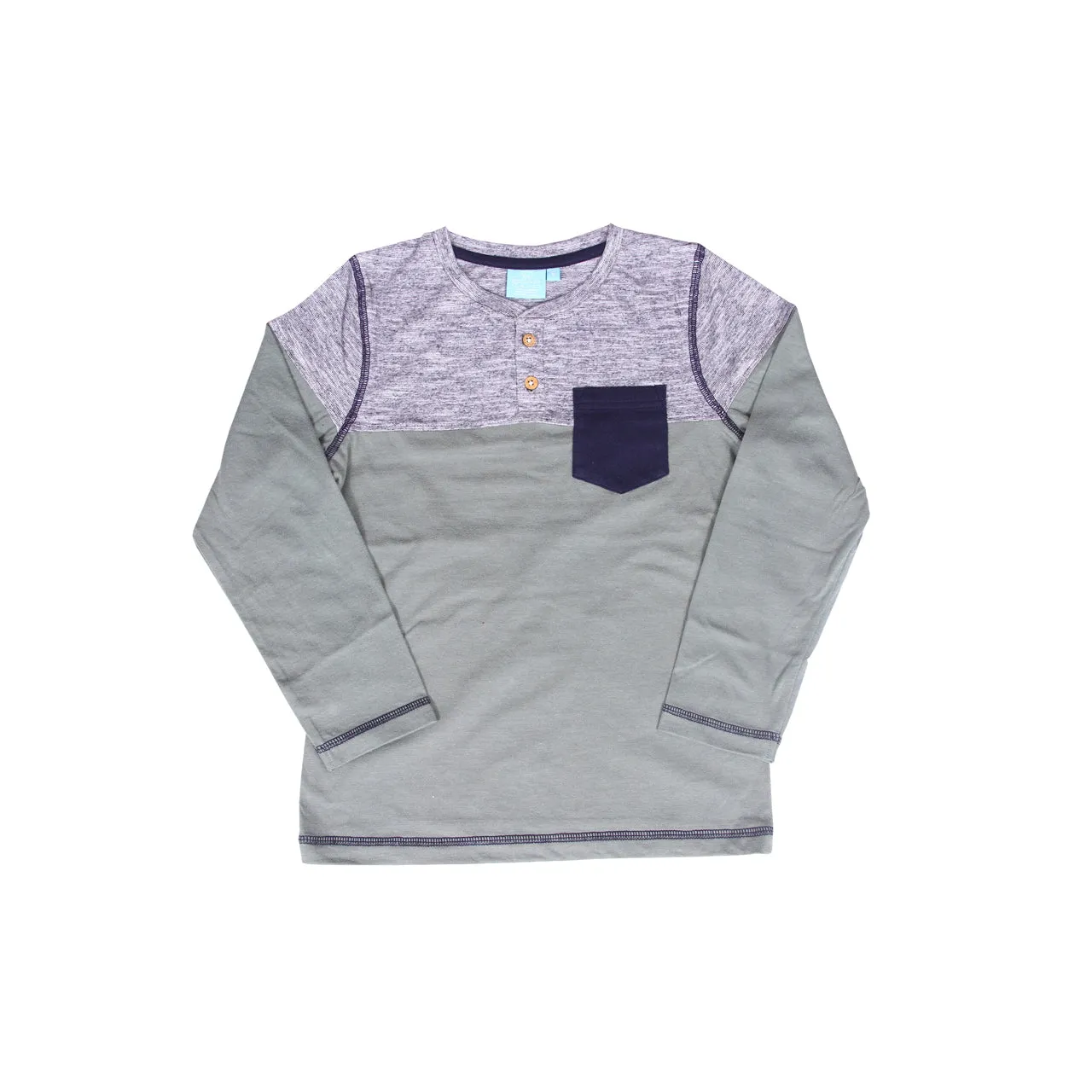 Luca Long Sleeve Henley Boy