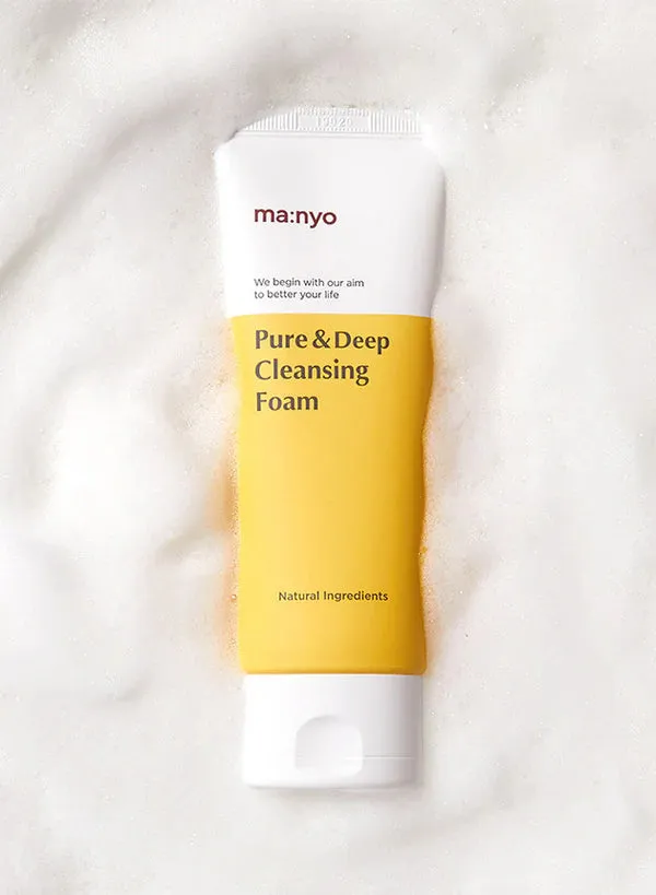 MANYO pure & deep cleansing foam غسول البشرة الرغوي للتنظيف العميق من مانيو