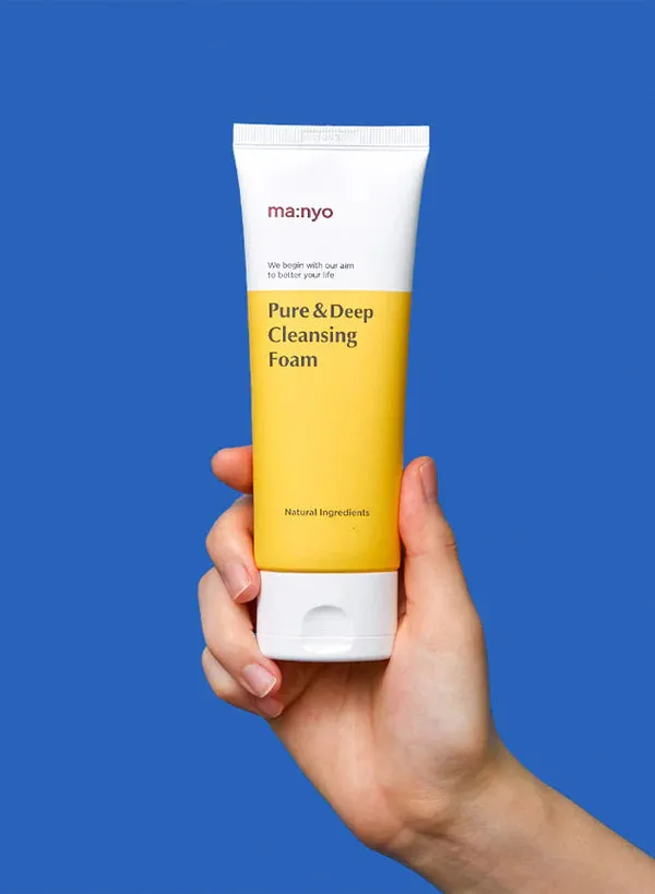 MANYO pure & deep cleansing foam غسول البشرة الرغوي للتنظيف العميق من مانيو