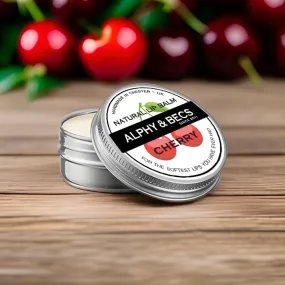 Natural Lip Balm Tin With Mango Butter - CHERRY - 15ml