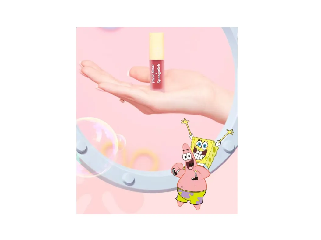 Pink Bear SpongeBob Squarepants Mirror Lip Glaze