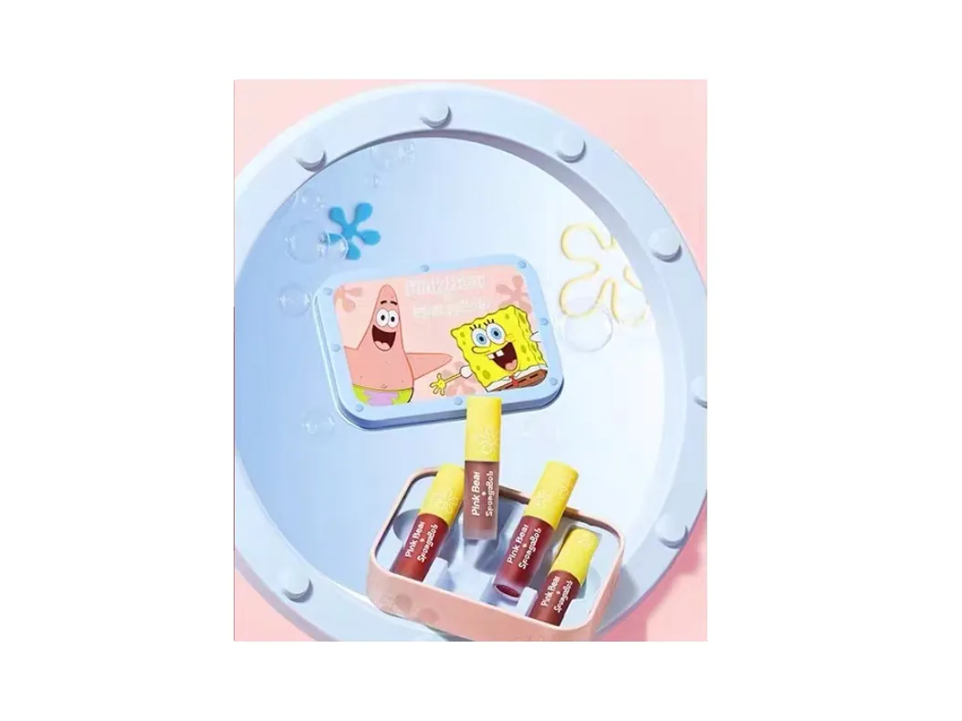 Pink Bear SpongeBob Squarepants Mirror Lip Glaze