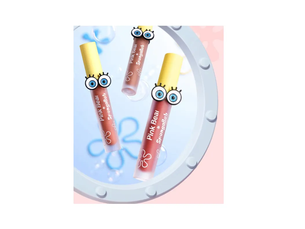 Pink Bear SpongeBob Squarepants Mirror Lip Glaze