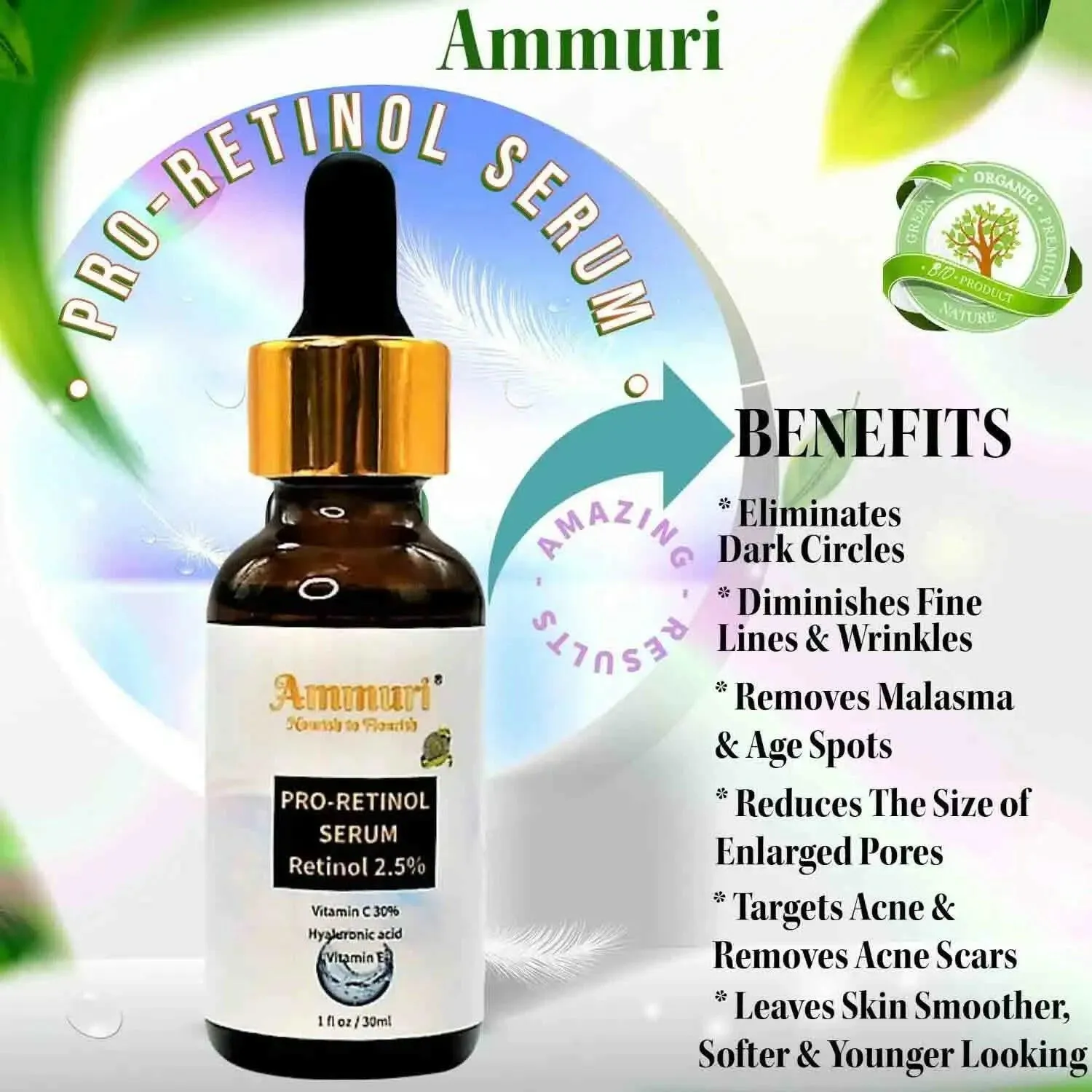 Retinol Serum Anti Age Vitamin C  Hyaluronic Acid Serum Retinol Serum Cream