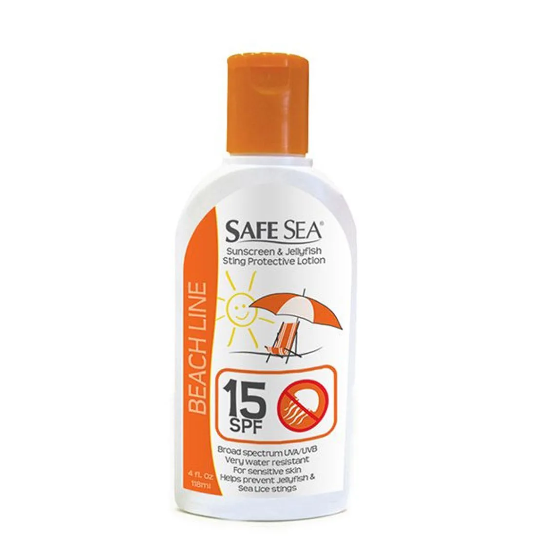 Safe Sea Sunscreen with Jellyfish Sting Protection Lotion with SPF 40, 15, and 50  options