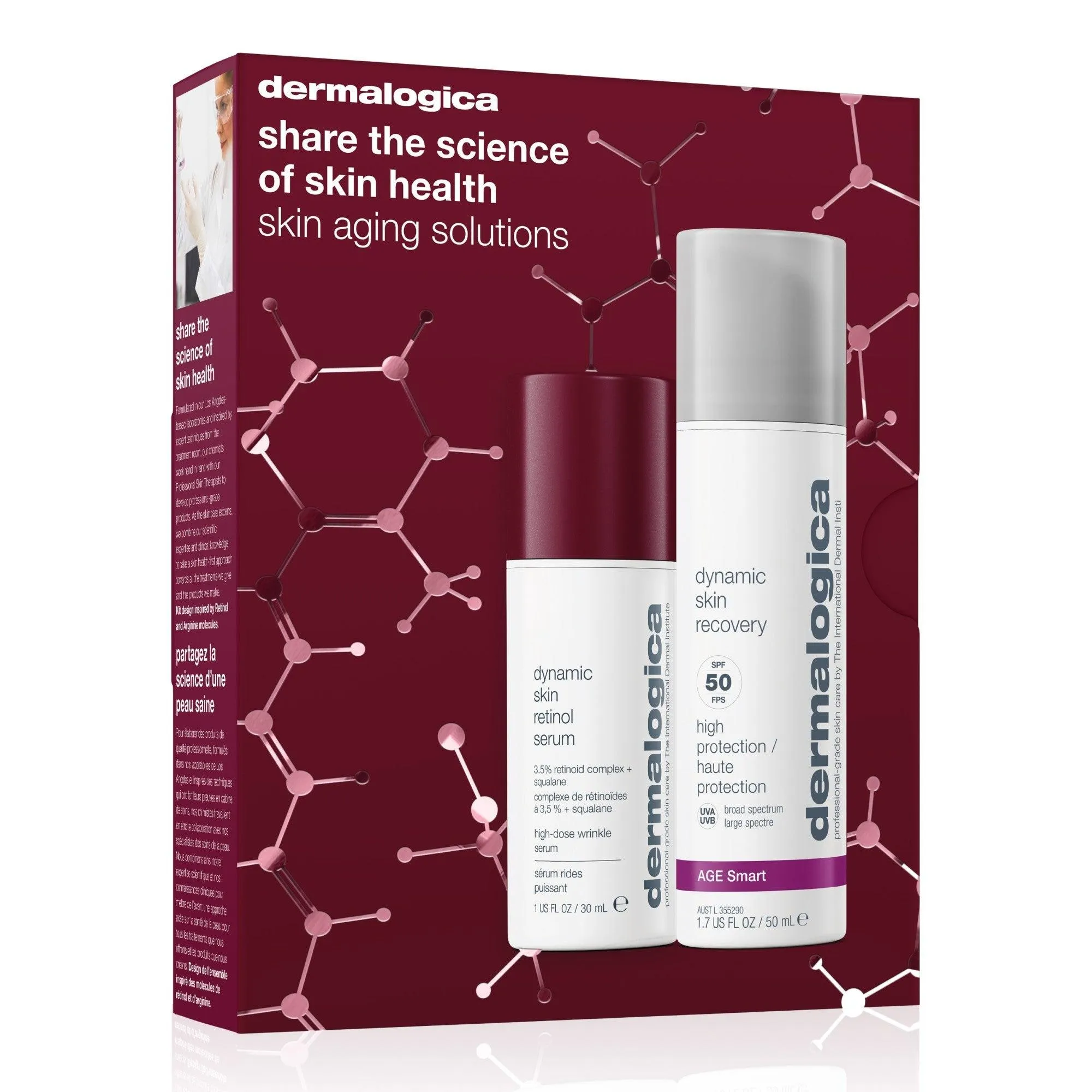 skin aging solutions set (2 full-size best sellers) worth RM629