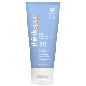 Thinksport SPF 50 Clear Zinc Active Face