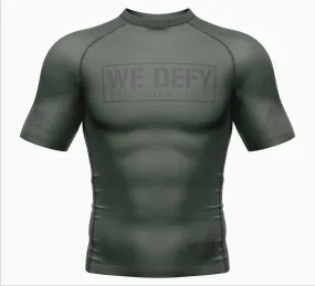 We Defy Core Rashguard Green