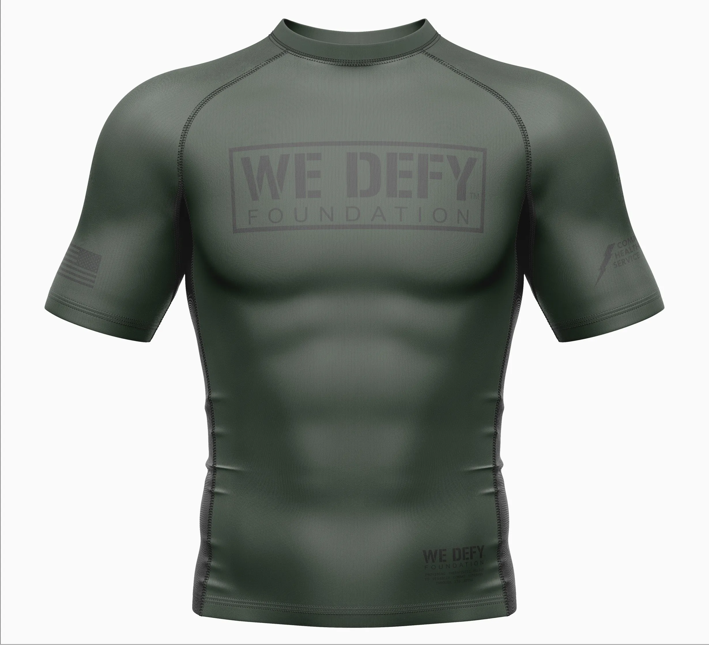 We Defy Core Rashguard Green